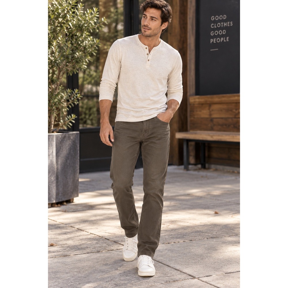 Hollister Pants Mens 34x27 Brown Slim Straight Gorpcore Skater Workwear